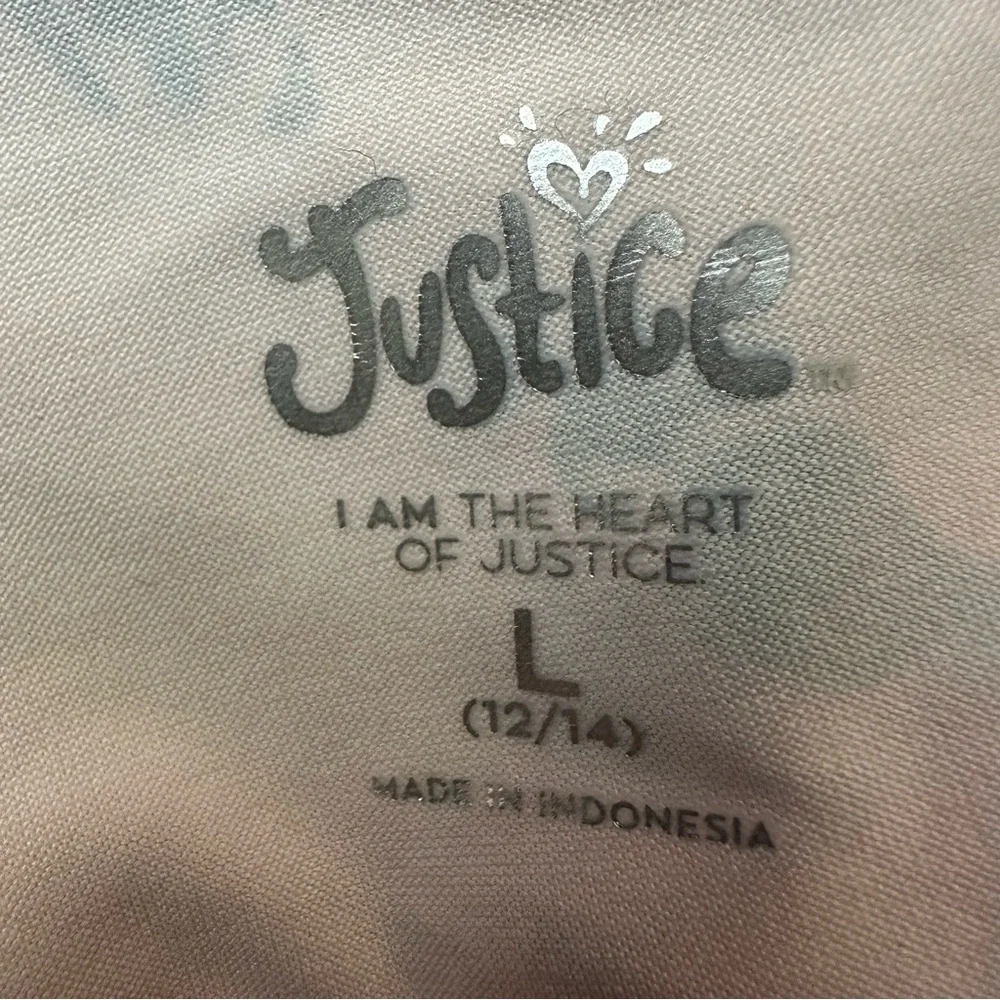 Justice Girls J-Sport Biker Longline Top Size L (12-14) Mulicolor
